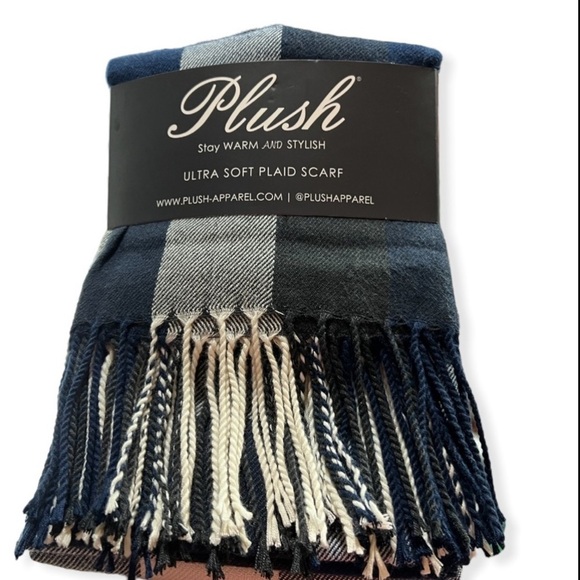 Plush - Apparel Accessories - Plush Apparel Ultra Soft Plaid Scarf